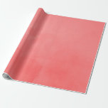 Papel De Presente Aquarela Coral Viva<br><div class="desc">Cor do papel de embrulho de coral vivo de 2019.</div>