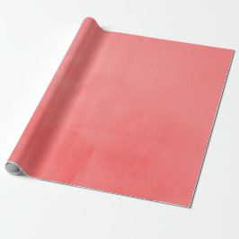 Papel De Presente Aquarela Coral Vivo