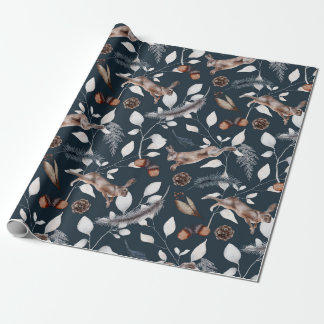 Papel De Presente Aquarela de inverno