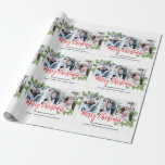 Papel De Presente Aquarela Merry Christmas Pine 3 FOTOS Collage<br><div class="desc">Aquarela Feliz Pine 3 de Natal Colagem de FOTOS.</div>