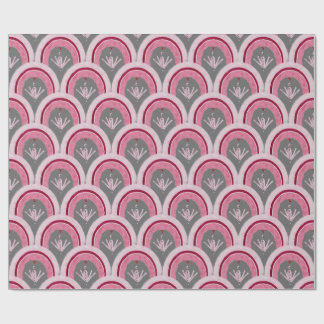 Papel De Presente Aquarela Rosa Clássico Desenhado à Mão