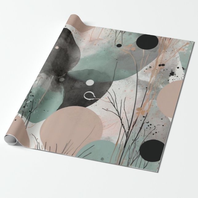 Papel De Presente Aquarela Suja (Desenrolado)