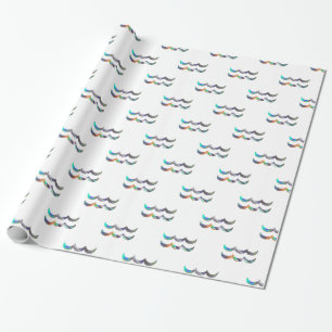 Papel De Presente Aquário holograma