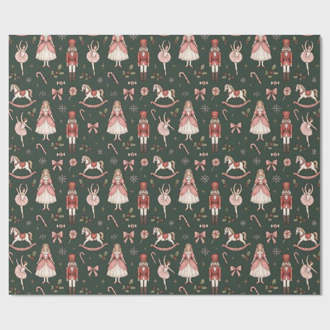 Papel De Presente Aquebrador de Nozes  Ballet Elegante de Natal (Aberto)