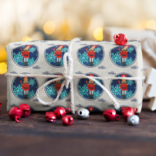 Papel De Presente Aquebrador de Nozes de Natal Vintage