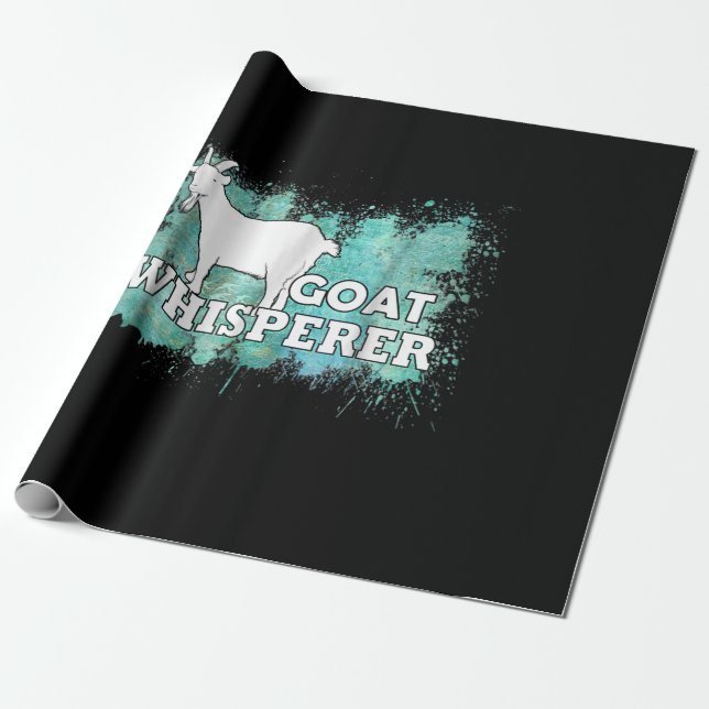 Papel De Presente Aquecedor de Caprinos com Whisperer de Caprinos (Desenrolado)