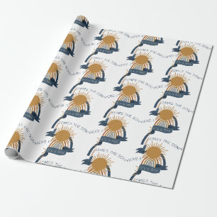 Papel De Presente Aqui Vem o Menino Boho Baby Chá de Bebê