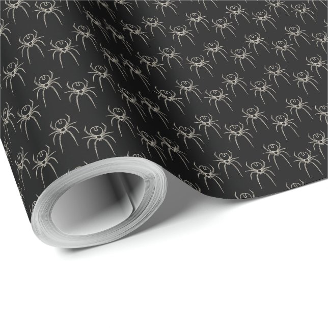 Papel De Presente Aranha - Bat Black e Bone White (Ponta do rolo)