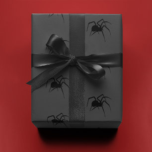 Papel De Presente Aranha na Cinza