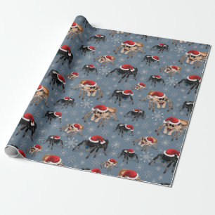 Papel De Presente Aranha Saltitante Regal Phiddipus Gelo Feriado