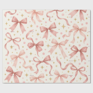 Papel De Presente Arco de Aquarela Rosa Empoeirado Primeiro Aniversá