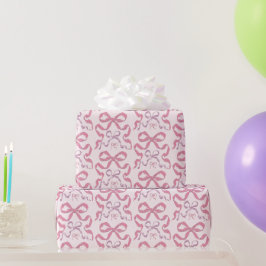 Papel De Presente Arco Estético Rosa Bonito