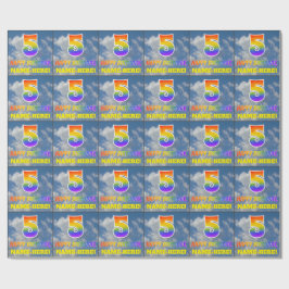 Papel De Presente Arco-Íris "5" e "FELIZ ANIVERSÁRIO", Nuvens, Céu