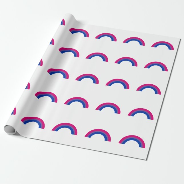 Papel De Presente Arco-íris Bissexual (Desenrolado)