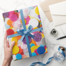 Arco-Íris Confetti — Papel de Arrastamento de Aniv