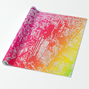 Papel De Presente Arco-íris de Manhattan