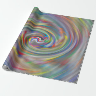 Papel De Presente Arco-íris Giratório
