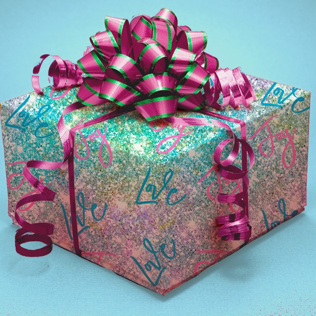 Papel De Presente Arco-íris iridescente e elegante (Criador carregado)