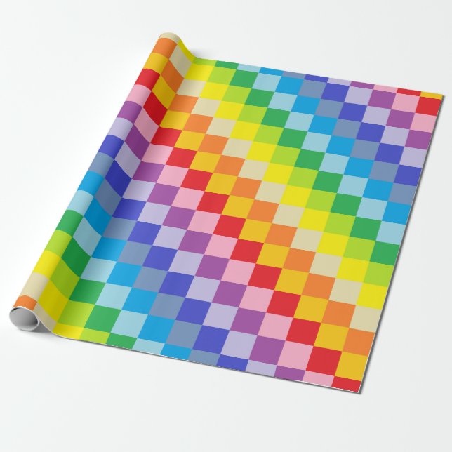 Papel De Presente Arco-íris mais largo esquadrado do espectro (Desenrolado)