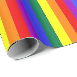 Papel De Presente Arco-Íris Parecido Orgulho gay Colorido