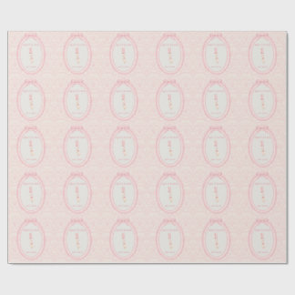 Papel De Presente Arco-íris Rosa Coquette Silly Goose 1º Aniversário