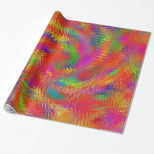 Papel De Presente Arco-íris Tecido