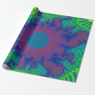 Papel De Presente Arco-Íris Verde