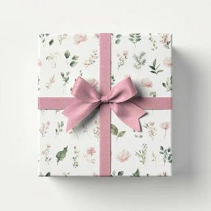Papel De Presente Arco Rosa Caprichoso & Bailarina Aquarela