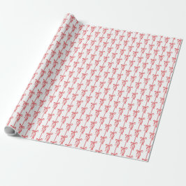 Papel De Presente Arco Vermelho | Coquette Natal 