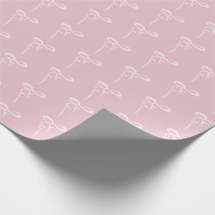 Papel De Presente Arcos brancos padrão cor-de-rosa chá