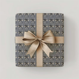 Papel De Presente Arcos do Dia das Bruxas Negro