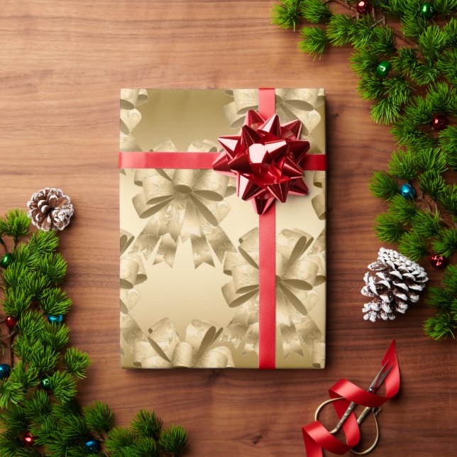 Papel De Presente Arcos Dourados elegantes Natal (Presente de Natal)