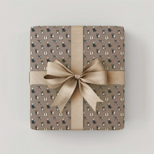 Papel De Presente Arcos e fantasmas de gatos pretos