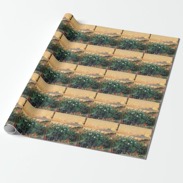 Papel De Presente Argenteuil, Flowers by the Riverbank, (Desenrolado)