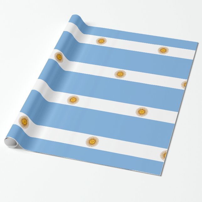 Papel De Presente Argentina (Desenrolado)