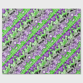 Papel De Presente Aroace Radioative Pride Flag Squiggles