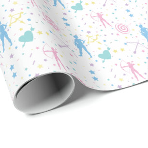 Papel De Presente Arqueiro feminino - Seta Arco de Archer