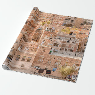 Papel De Presente Arquitetura da Cidade Velha de Sana'a, Iêmen. UNE