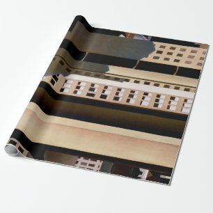Papel De Presente Arquitetura Vintage, Arranha-céus por Sheeler, 192