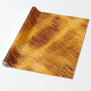 Papel De Presente Arranhões em fundo de ouro metálico. abstrato,