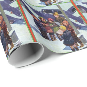 Papel De Presente Arrefecimento na neve
