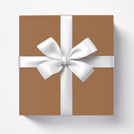 Papel De Presente Arroz castanho de cor sólida