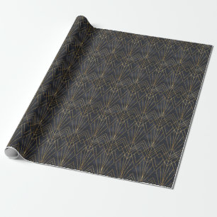Papel De Presente Art Deco Elegance: Glamor Geométrico