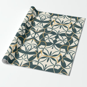 Papel De Presente Art Deco Flourish