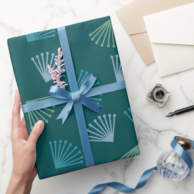 Papel De Presente Art Deco Folaves (Presentear)