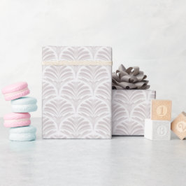 Papel De Presente Art Déco Neutro Quente | Moderno Minimalista