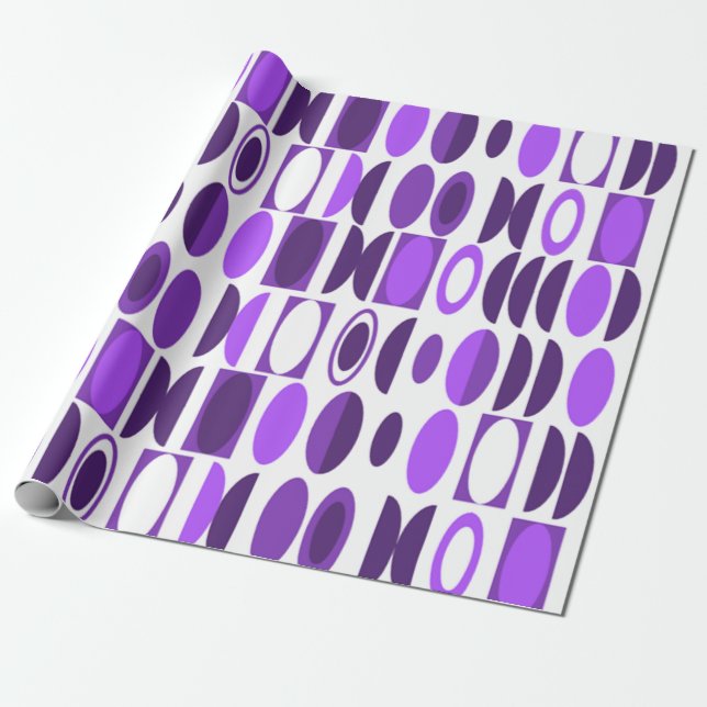 Papel De Presente Art Deco Oval (Desenrolado)
