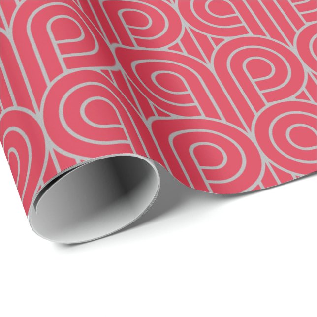 Papel De Presente Art Deco Pattern 07 - Cinzas Espanholas no Paraíso (Ponta do rolo)