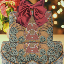 Papel De Presente Art nouveau Cyclamen floral Eugene Grasset elegant