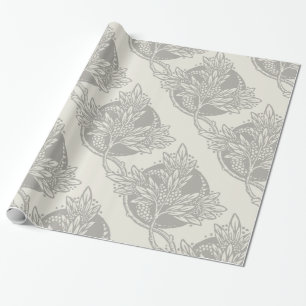 Papel De Presente Art Nouveau Fllower Minimalismo Floral